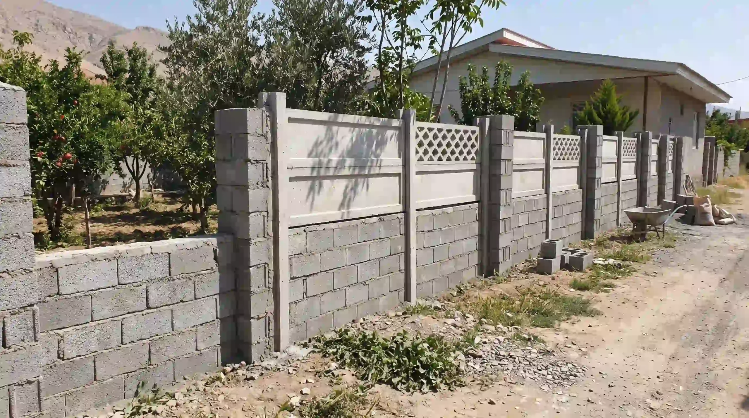 ساخت دیوار ویلا