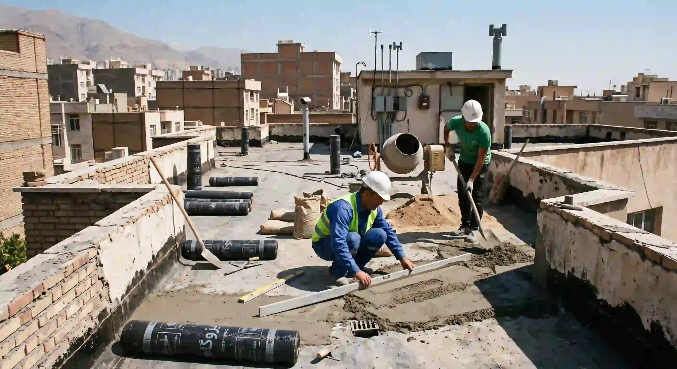 شیب بندی پشت بام