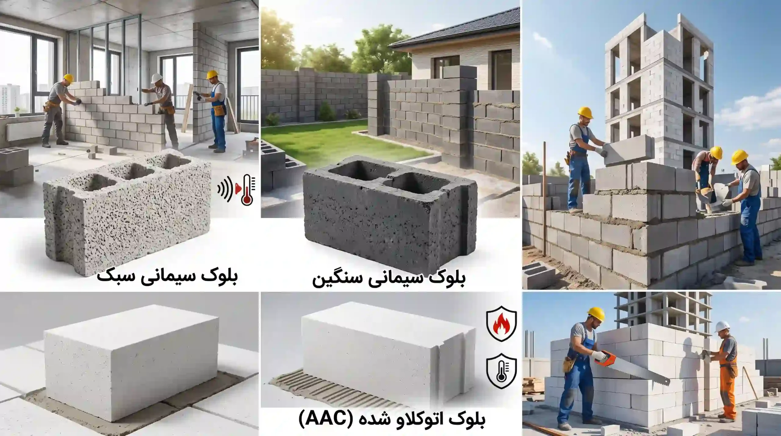 انواع بلوک سیمانی